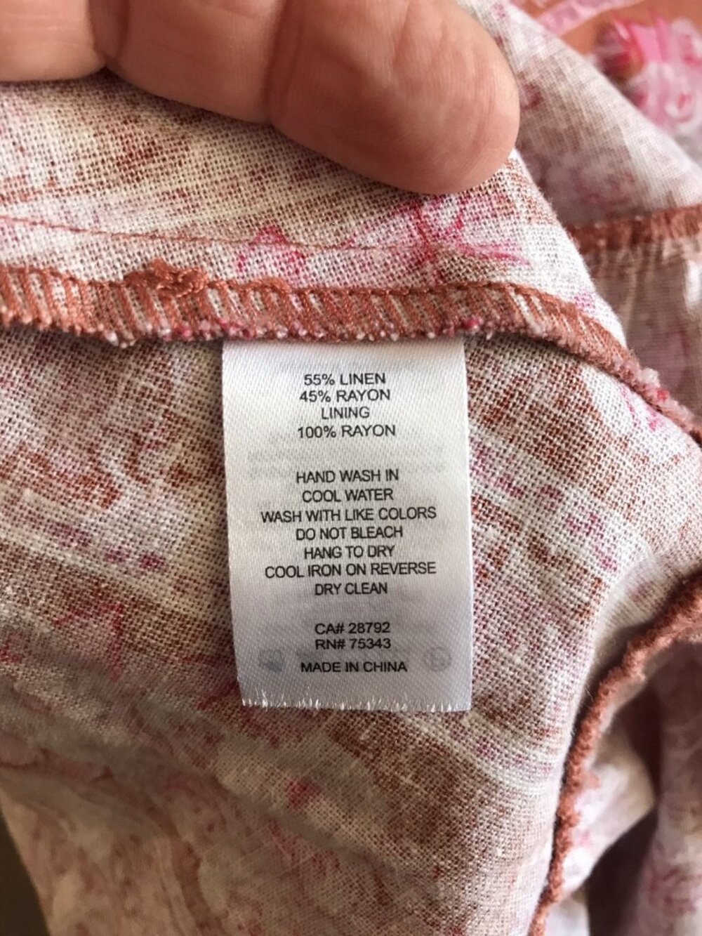 House of Harlow 1960 sz M Medium Helena Floral Linen Maxi Prairie Dress Cottage - Picture 7 of 7